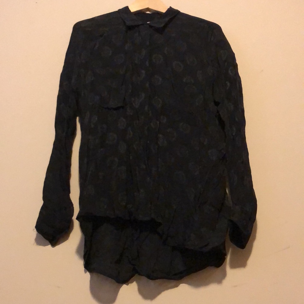 AMUSE SOCIETY - 2 Tone Flowy Button Up